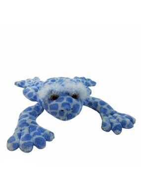 Animal Alley Frog Plush Blue Spotted Toad 12" Toys R Us Stuffed Toy